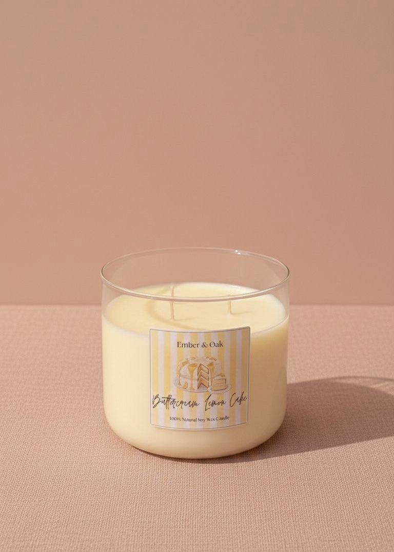 Buttercream Lemon Cake Candle