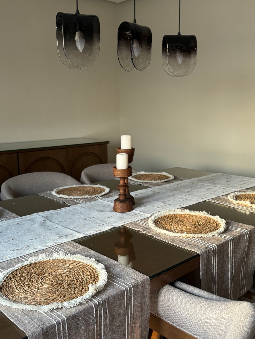 Natural placemat set of 6