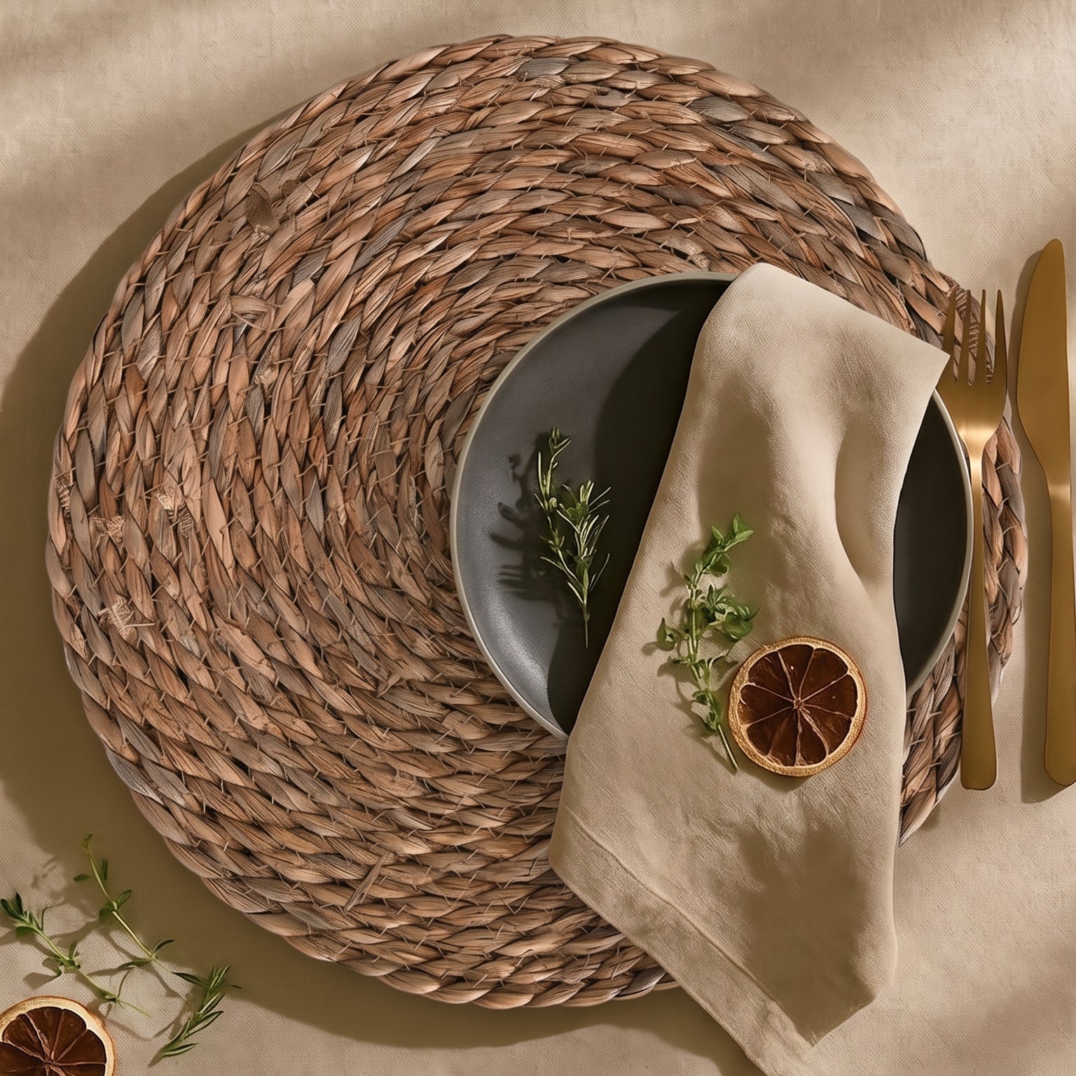 Natural placemat set