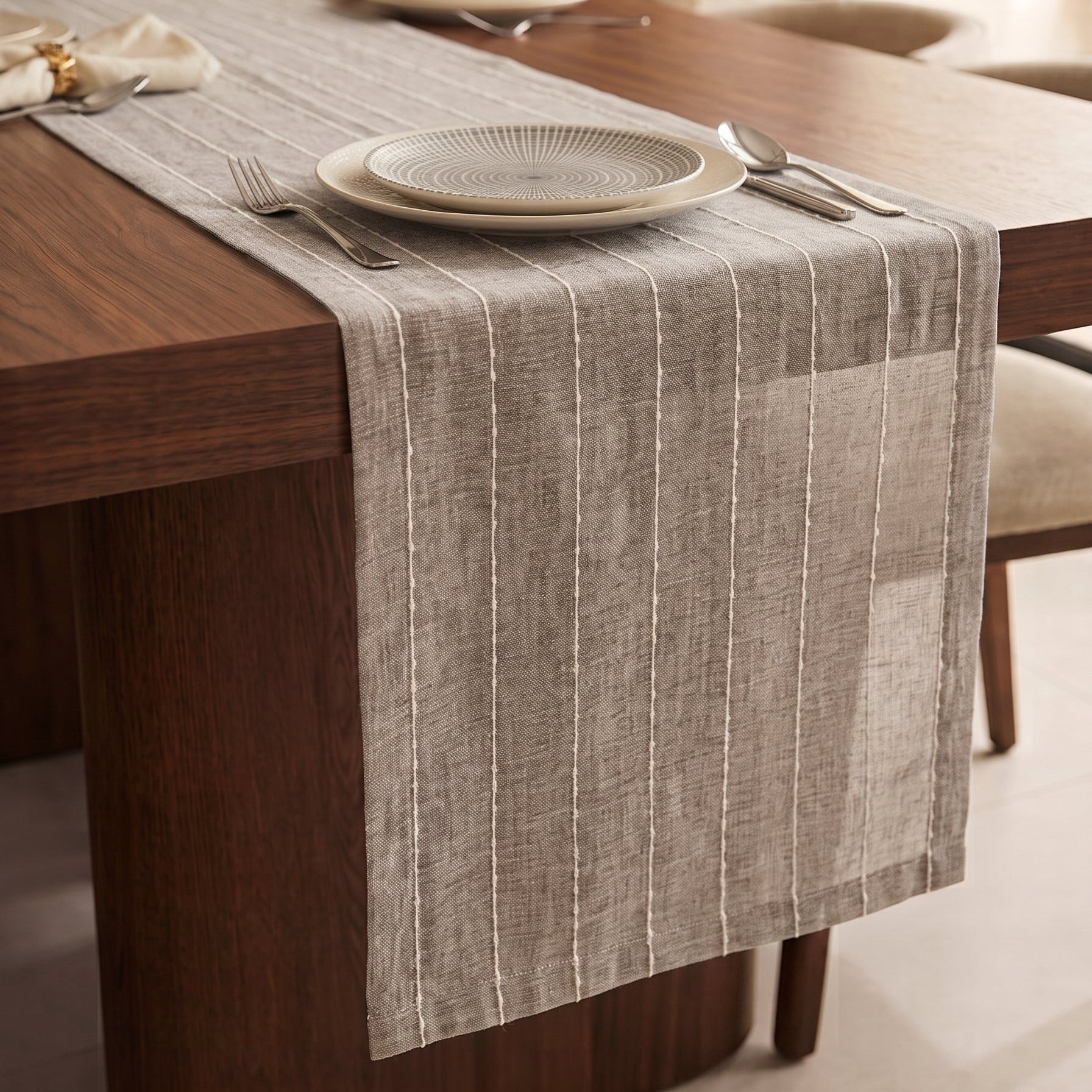 Striped table runner